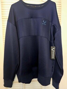 NWT Men's Dress Blue Messi Connection Crewneck Sweatshirt Size XL